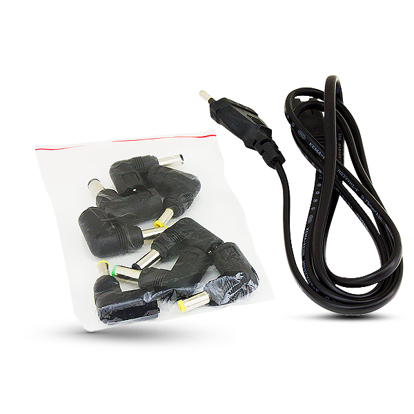 Зарядное устройство для ноутбука Crown CMLC-3231 (вход 220V, выход 12-24V (автоопределение), USB 2A, 100W, black)