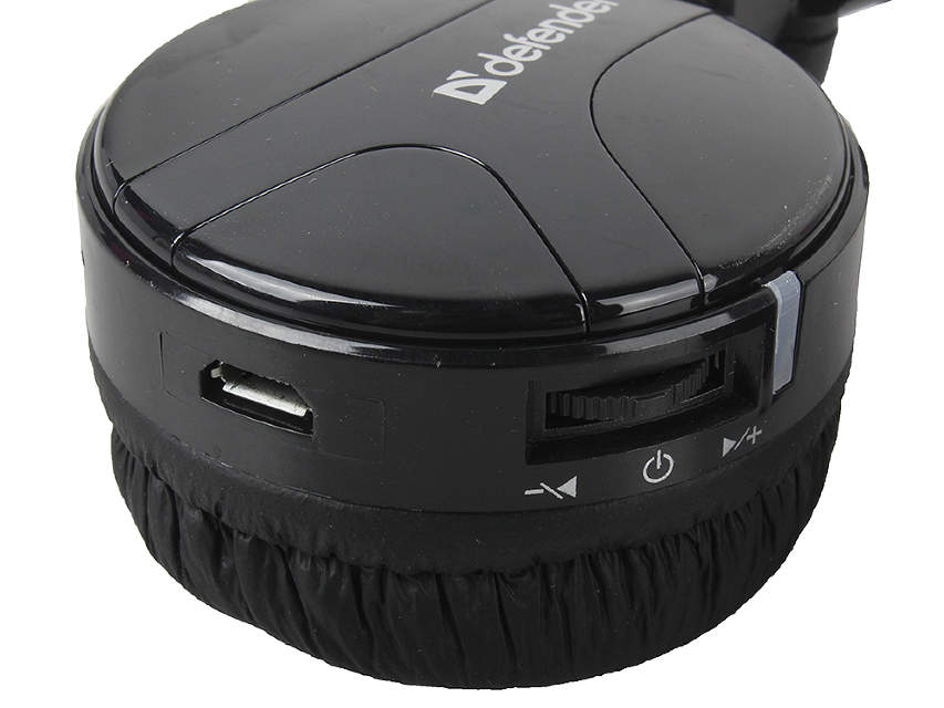 Наушники Defender FreeMotion B601 (накладные закрытые, беспроводные, Bluetooth 3.0+EDR, с микрофоном, до 11 часов работы от батареи, black)