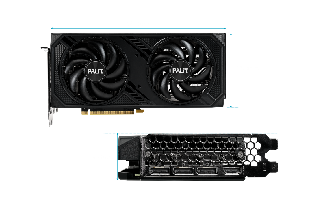 Видеокарта Palit GF RTX 4070 DUAL 12GB (NED4070019K9-1047D, 192bit, GDDR6X, HDMI+3xDP) RTL