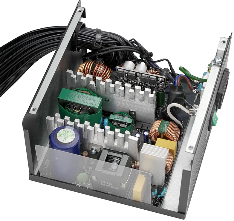 Блок питания DEEPCOOL 750W (PK750D, 80+ Bronze, 120mm, 20+4+8+4+4, 2xPCI-E 6+2pin, 8*SATA, 4*HDD) RTL