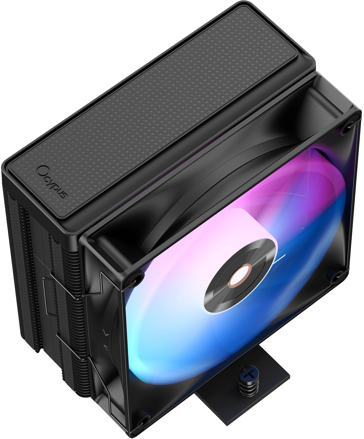Вентилятор Ocypus Delta A40 SE BK ARGB (1150/1151/1155/1156/1200/1700/1851/AM4/AM5, 120mm, Al, Hydro, 800-1600rpm, <31dBa, 4 тепловые трубки, DTH, 4pin, PWM, ARGB LED, 140W, black) RTL