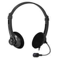 Наушники Defender Aura 104 (накладные открытые, с микрофоном, регулятор, 1.8m, black)