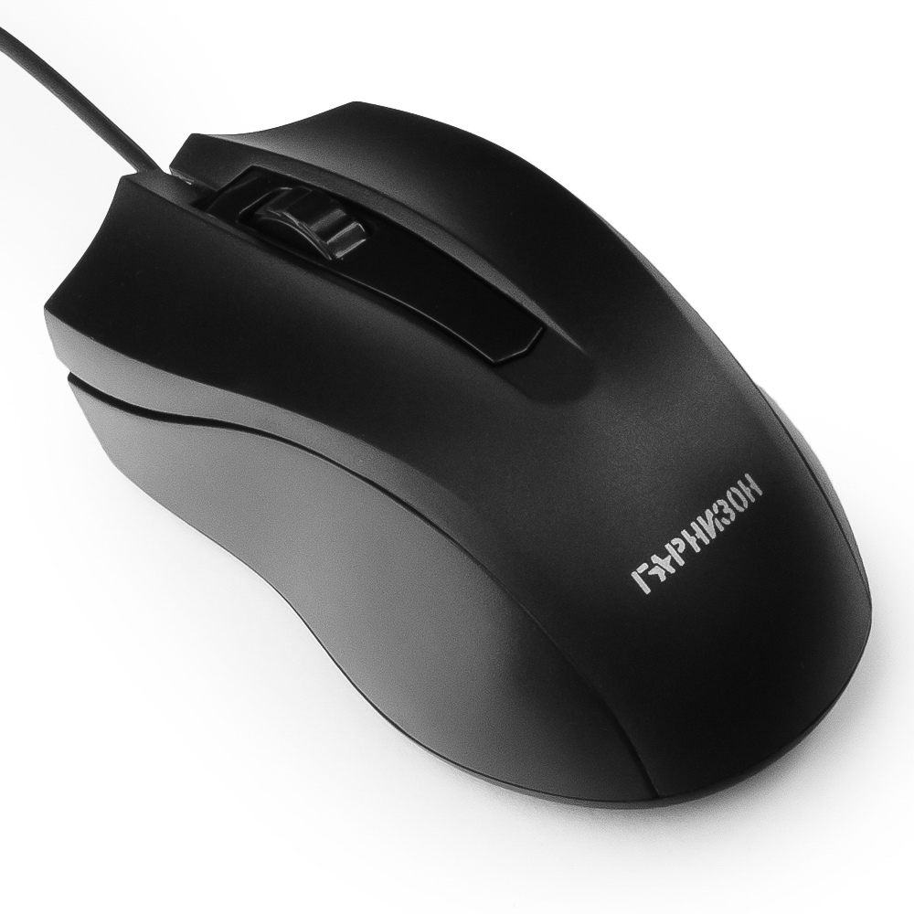 Мышь Гарнизон GM-115 (USB, optical, 800dpi, 1.5m, black)