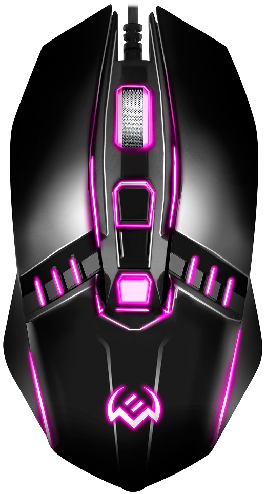 Мышь Sven RX-200 (USB, optical, 1600dpi, игровая, динамическая подсветка, 1.5m, black)