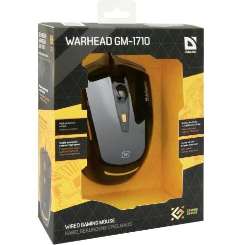 Мышь Defender Warhead GM-1710 (USB, optical, 3200dpi, игровая, black)