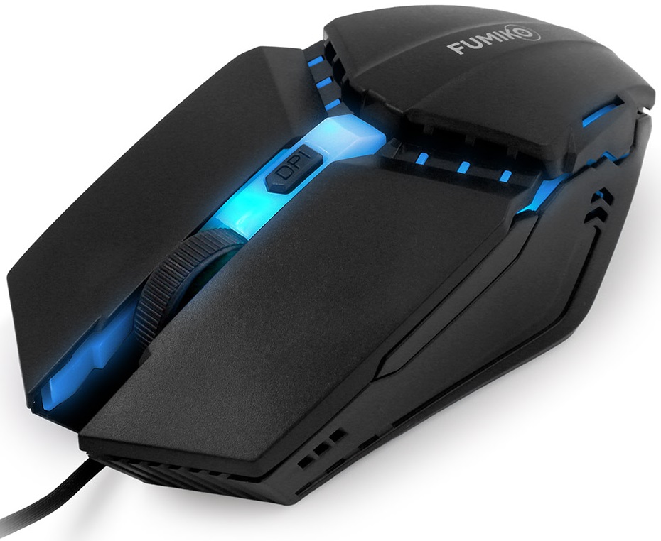 Мышь FUMIKO NIGHTHAWK FMW-12L-K (USB, optical, 1600dpi, RGB подсветка, игровая, 1.2m, black)