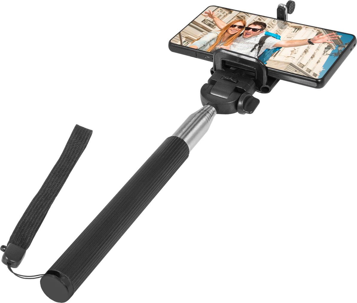 Держатель Monopod для селфи Defender Selfie Master SM-01 (для устройств до 9cm, телескопический (20-98cm), металлический, black)