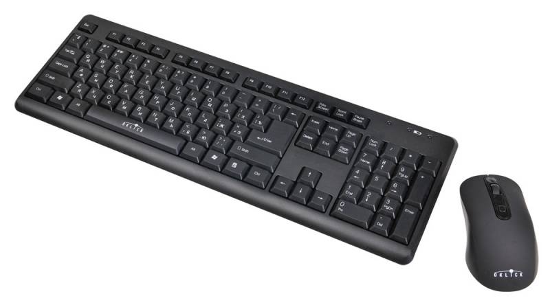 Клавиатура+мышь беспроводные Oklick 270M (black)