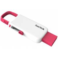 Флеш накопитель USB 2.0 32Gb SanDisk CZ59 Cruzer U, white-pink