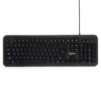 Клавиатура Gembird KB-200L (USB, синяя подсветка,  мультимедийная, black)