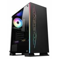 Корпус Formula F-3402 (без БП, ATX, RGB, USB 3.0, black)