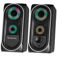 Колонки Defender Solar 4 (8W, USB, Bluetooth 4.2, подсветка, black)