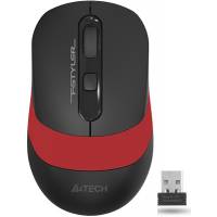 Мышь беспроводная A4Tech Fstyler FG10 (optical, 2000dpi, AA, black-red)