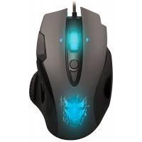 Мышь QUMO Devastator M12 (USB, optical, 3200dpi, игровая, 7 цветов подсветки, 1.5m, soft-touch, black)