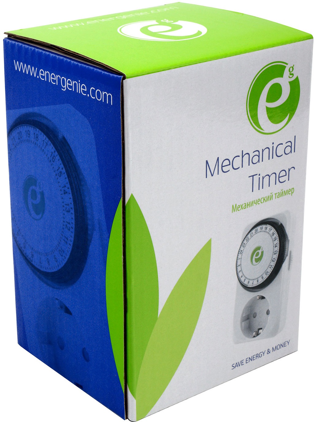 Таймер механический Energenie EG-SST-05 (от 15 мин. до 24 час., 1 розетка, 16A, white) RTL