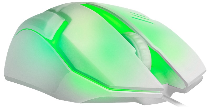 Мышь Defender Cyber MB-560L (USB, optical, 1200dpi, подсветка, white)