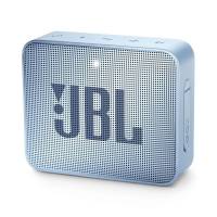 Колонка JBL GO 2 (3W, портативная, аккумулятор 730mAh, до 5ч, Bluetooth v.4.1, микрофон, громкая связь, AUX, защита от воды, cyan)