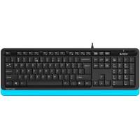 Клавиатура A4Tech Fstyler FK10 (USB, мультимедийная, black-blue)