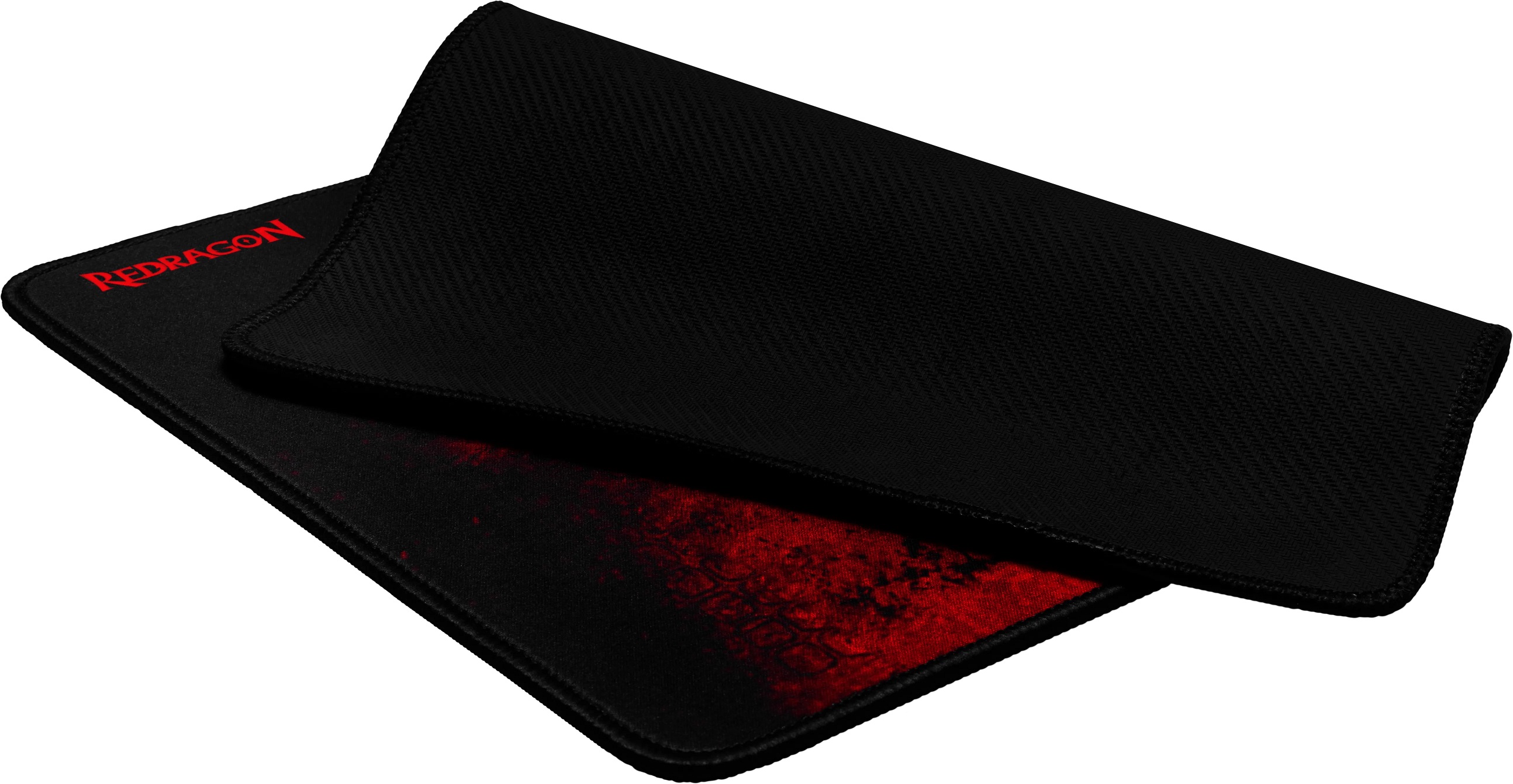 Игровой набор Redragon M601BA - Мышь (USB, optical, 3200dpi, игровая, подсветка, программируемая, soft-touch, black-red) + Коврик для мыши (тканевый на резиновой основе, игровой, black-red, 330x260x3mm)