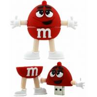 Флеш накопитель - Брелок USB 2.0 32Gb (M&M’s Красный)