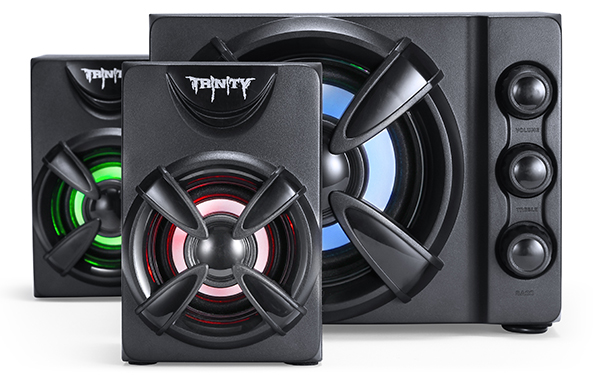 Колонки QUMO Trinity AS002 (9W, USB, RGB подсветка, black)