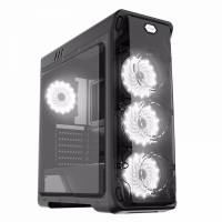 Корпус GameMax X51 Starlight-B-White (без БП, ATX, USB3.0, подсветка White, black)