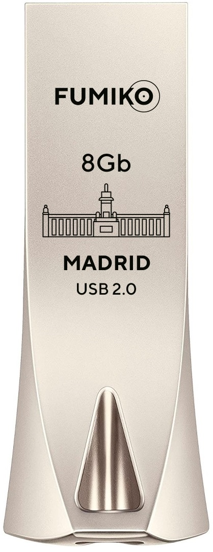 Флеш накопитель USB 2.0 8Gb FUMIKO MADRID (FMD-02, silver)