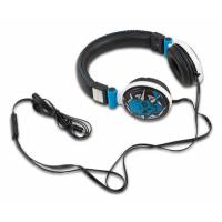 Наушники Mediana HP-712 (накладные закрытые, без микрофона, 1.5m, регулятор, black-blue)