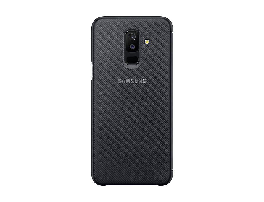Чехол клип-кейс Samsung EF-WA605CBEGRU (для Samsung Galaxy A6+, wallet, black)