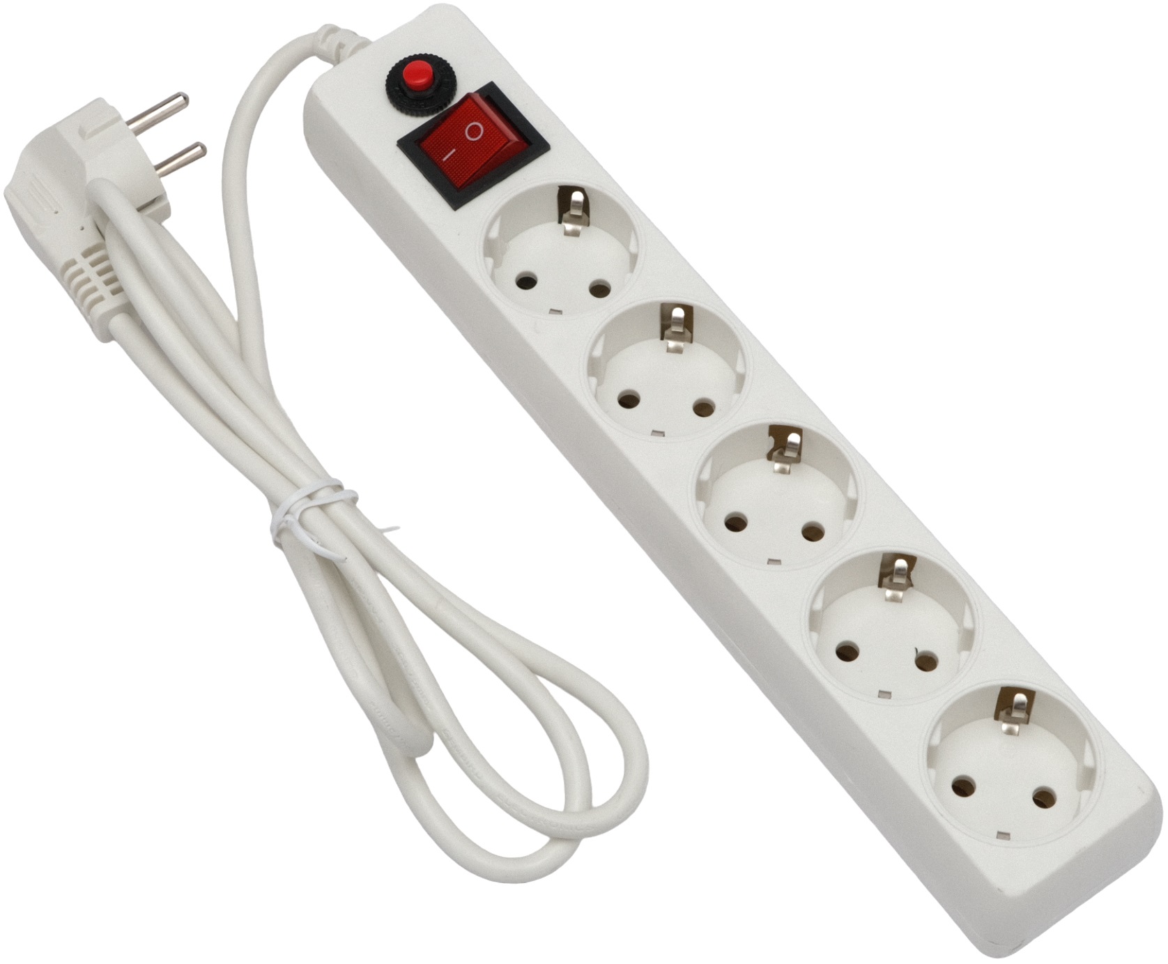Сетевой фильтр Гарнизон (ECL-5-W-1.4, 5 розеток, 1.4 метра, 10A, white) OEM