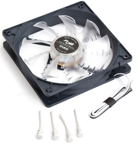 Вентилятор ZALMAN ZM-F3 FDB (SF) (120x120x25mm, FDB, Shark Fin Blade, 1200rpm, 23dBa, 3pin, blue-transparent) RTL