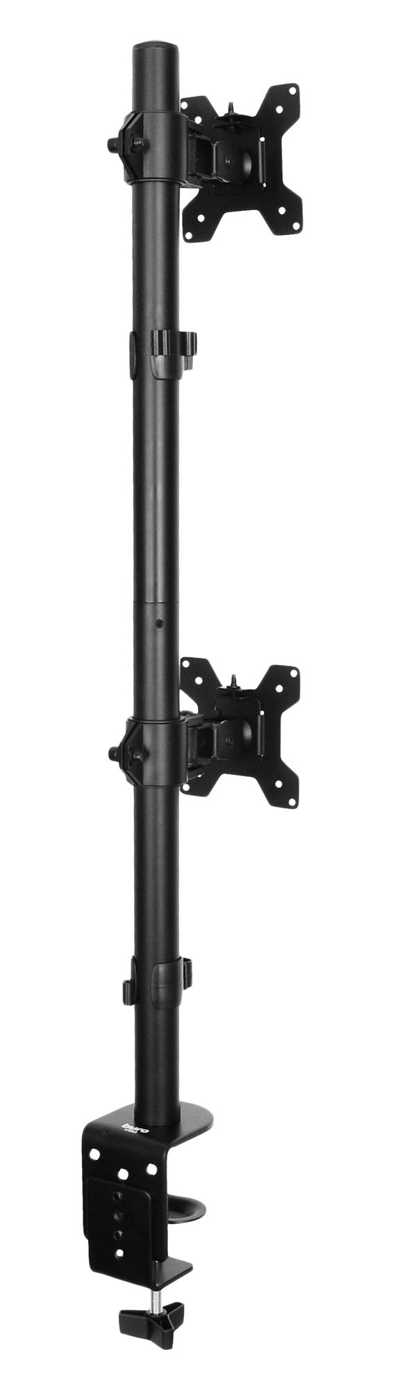 Кронштейн для мониторов настольный Buro M063 (17"-27", VESA 75x75-100x100, до 8кг, наклон: -90°/+85°, поворот: 360°, black)
