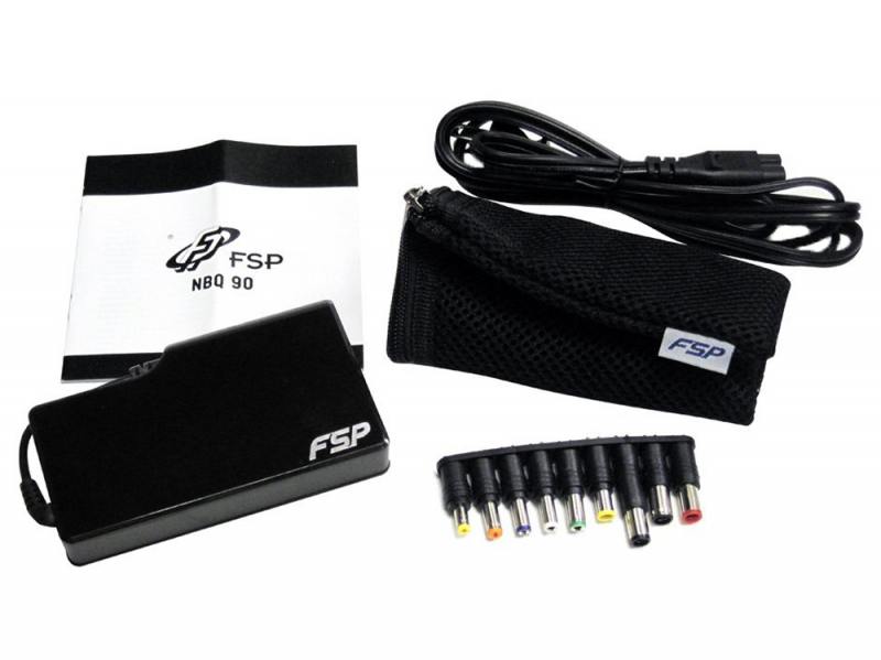 Зарядное устройство для ноутбука FSP NB Q90 Plus (вход 100-240V, выход 19V, USB 1A, 90W, black)