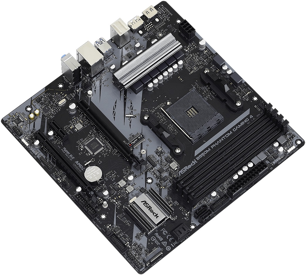 Материнская плата ASRock B550M PHANTOM GAMING 4 (AM4, mATX) RTL