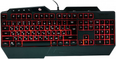 Клавиатура Gembird KB-G450L (USB, регулируемая подсветка, игровая, мультимедийная, 1.5m, black)