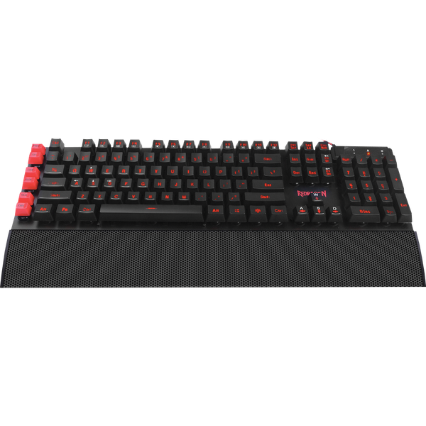 Клавиатура Redragon YAKSA K505 (USB, игровая, 7 цветов подсветки символов, подставка под запястья, black)