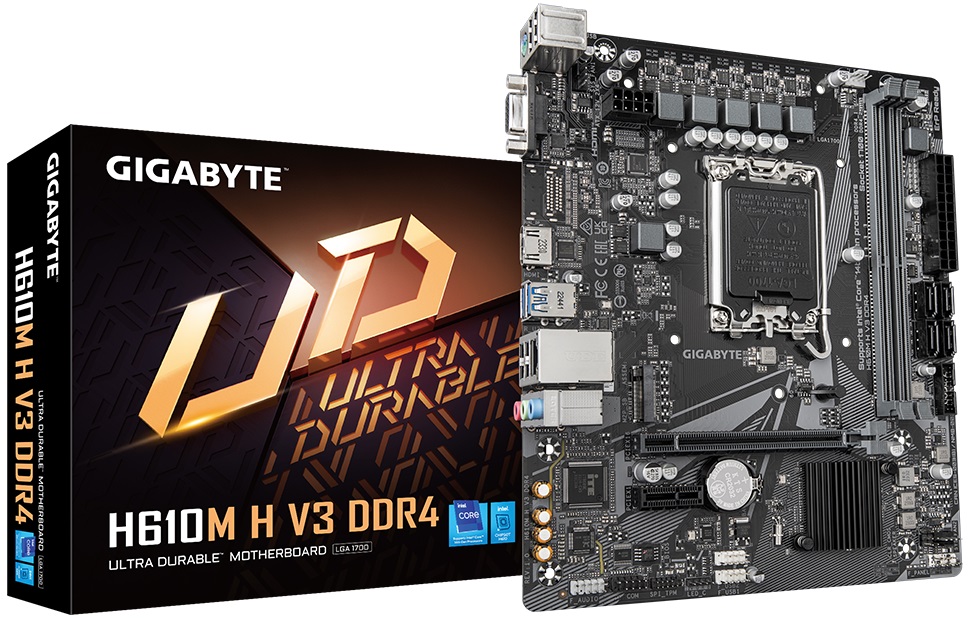 Материнская плата Gigabyte H610M H V3 DDR4 (s1700, mATX) RTL