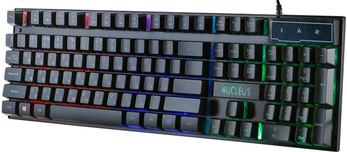 Клавиатура Smartbuy RUSH Nucleus (SBK-320G-K, USB, радужная подсветка, игровая, мультимедийная, black)