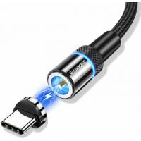 Кабель USB 2.0 Am - Type-C 1.0m (EXCCXT-GH01, нейлоновая оплётка, магнитный, black) Essager