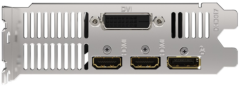 Видеокарта Gigabyte GF GTX1630 4Gb (GV-N1630OC-4GL, 64bit, GDDR6, DVI+2xHDMI+DP) RTL