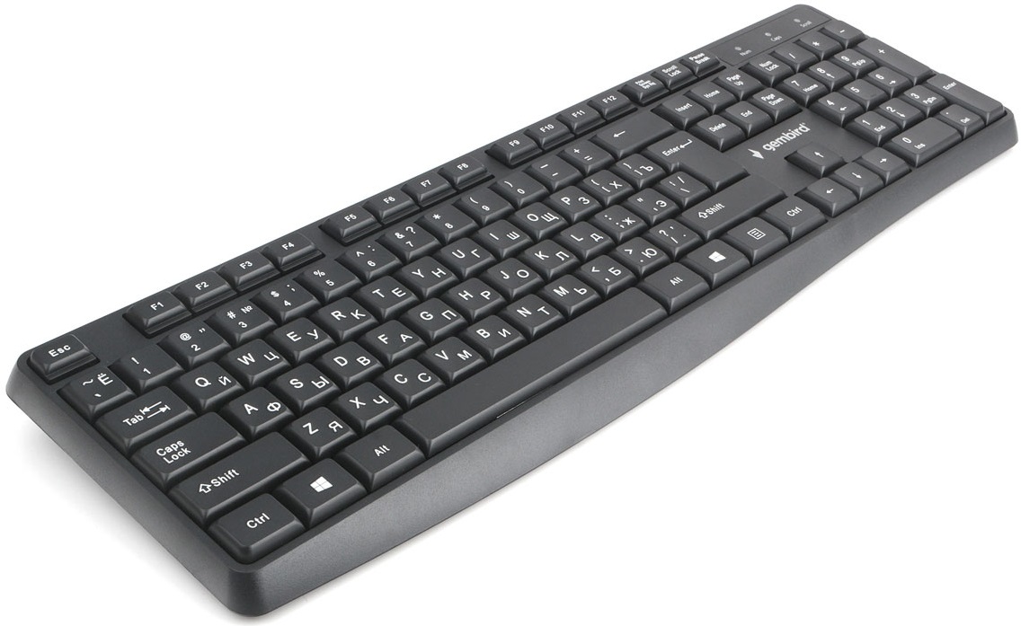 Клавиатура+мышь беспроводные Gembird KBS-9300 (black)