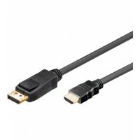 Кабель HDMI (m) - DisplayPort (m) 1.8m (позолоченные контакты, black) BEHPEX