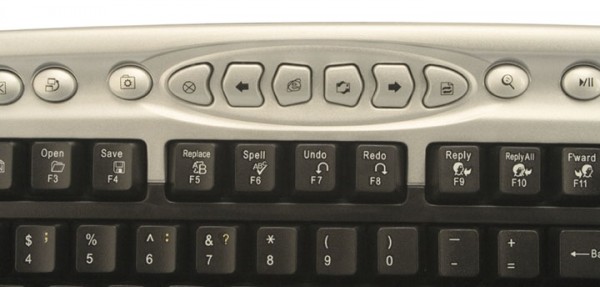 Клавиатура Oklick 330M (USB+PS/2, USB порт, black-silver)