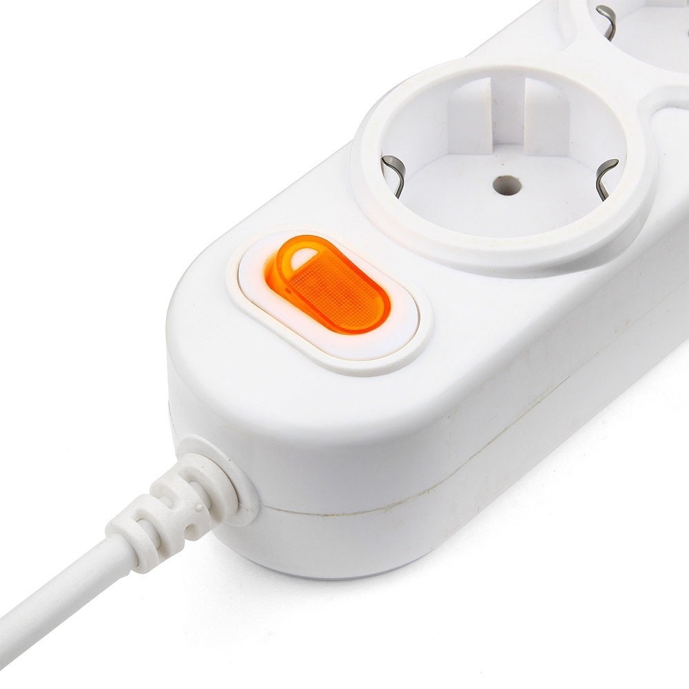 Сетевой удлинитель КУБ (Powercube PC-Y-6-3S-3, 3 розетки, 3 метра, 16A, белый) OEM