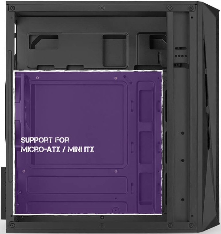 Корпус Formula CS-107 (без БП, mATX, USB3.0, 1x Fan, black)