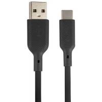 Кабель USB 2.0 Am - Type-C 1.0m (32957, 3A, 18W, быстрая зарядка, силиконовый, black) QUMO