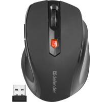 Мышь беспроводная Defender Ultra MM-315 (optical, 1600dpi, AA, soft-touch, black)