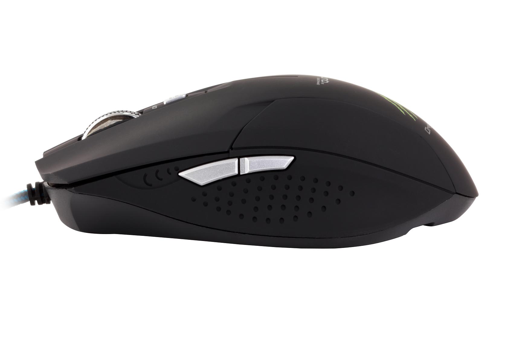 Мышь QUMO Dragunov G3 (USB, optical, 3200dpi, игровая, коврик, black)