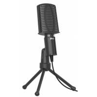 Микрофон Ritmix RDM-125 (настольный, конденсаторный, выключатель, 1.8m, black)