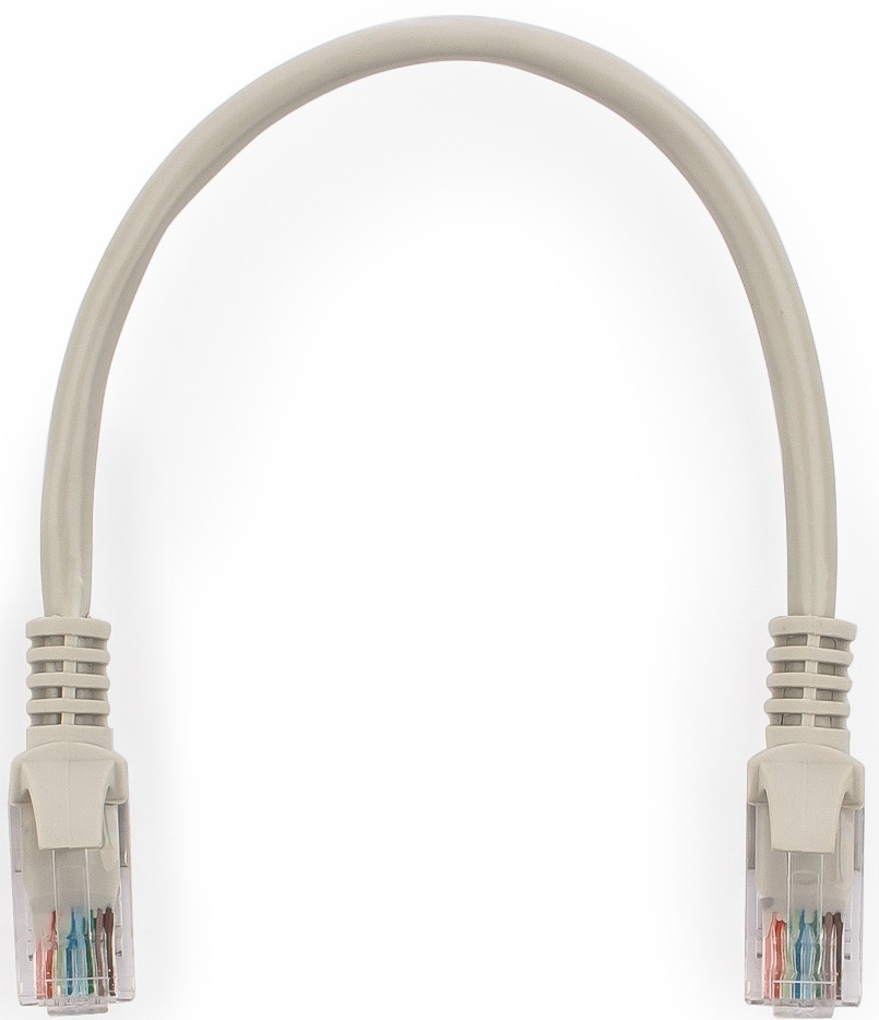 Кабель Patchcord литой 5E 0.25m (PP12-0.25M, grey) Cablexpert